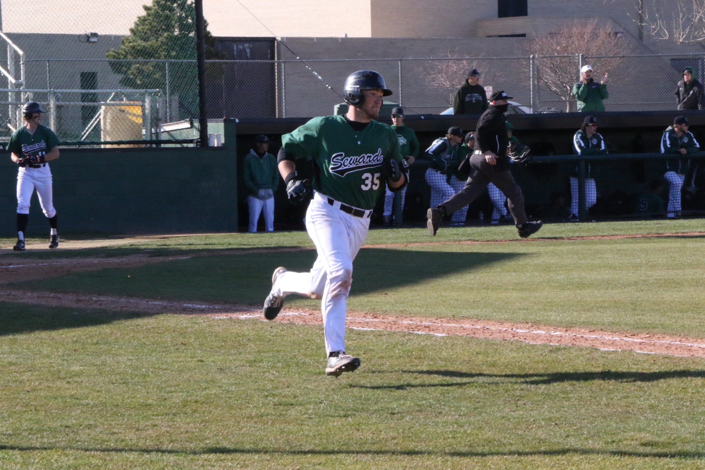 Boisvert's grand slam helps the Saints in game one but Seward splits with Cloud
