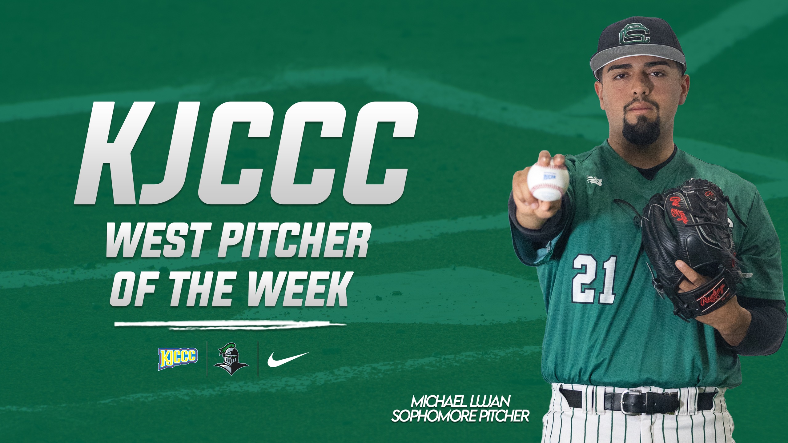 Lujan Earns 2nd KJCCC Pitcher of the Week Nod