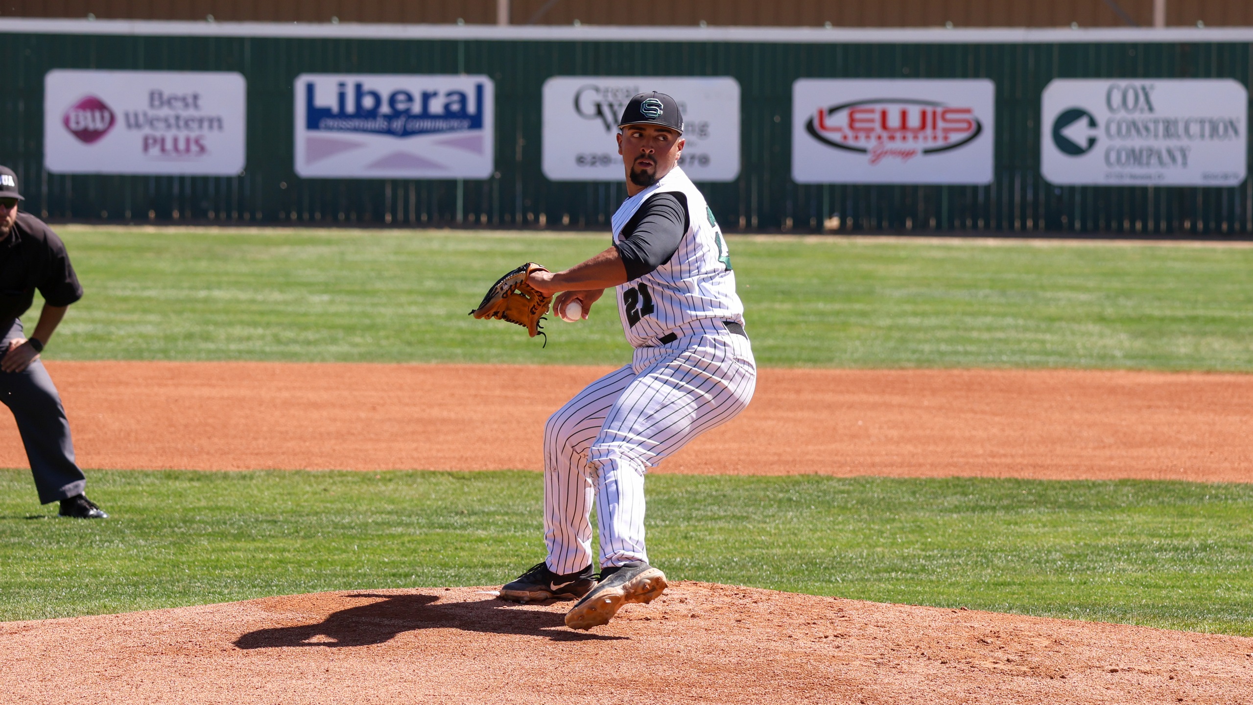 Sophomore pitcher Michael Lujan