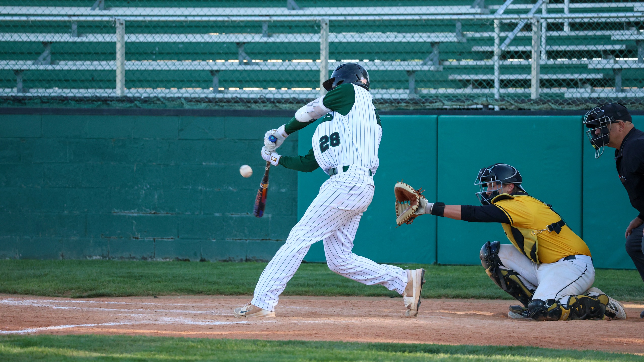 Sophomore Juan Alvarez was 5-6 at the plate with two runs scored and two RBIs for the Saints in the 13-12 game two loss to Cloud County on Wednesday