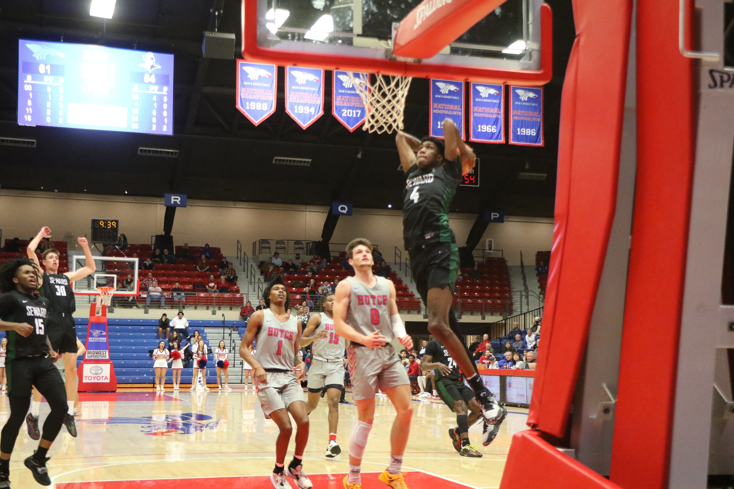 The Saints fought back but fell 86-75 to the Blue Dragons