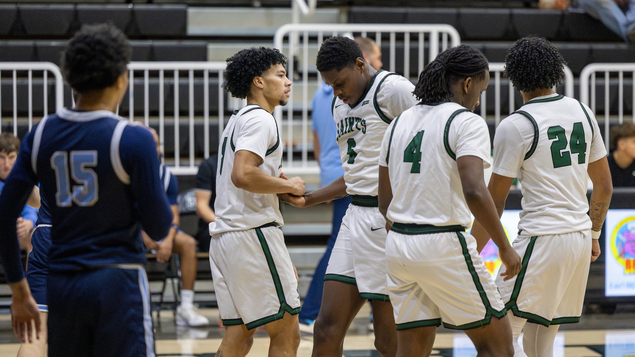 Saints Win Big Over Colby at Home