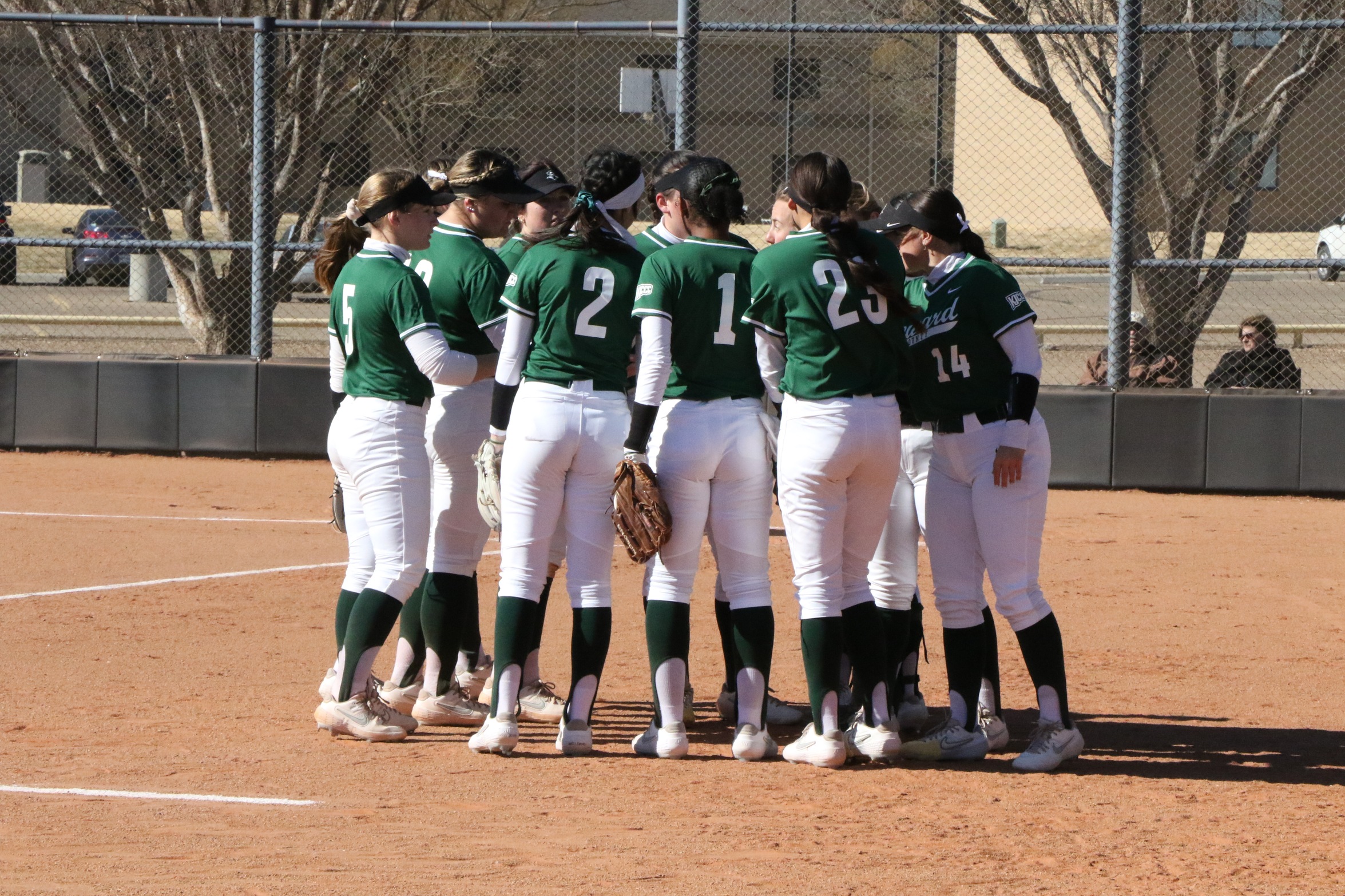 The Saints split with Northeastern JC in their double header