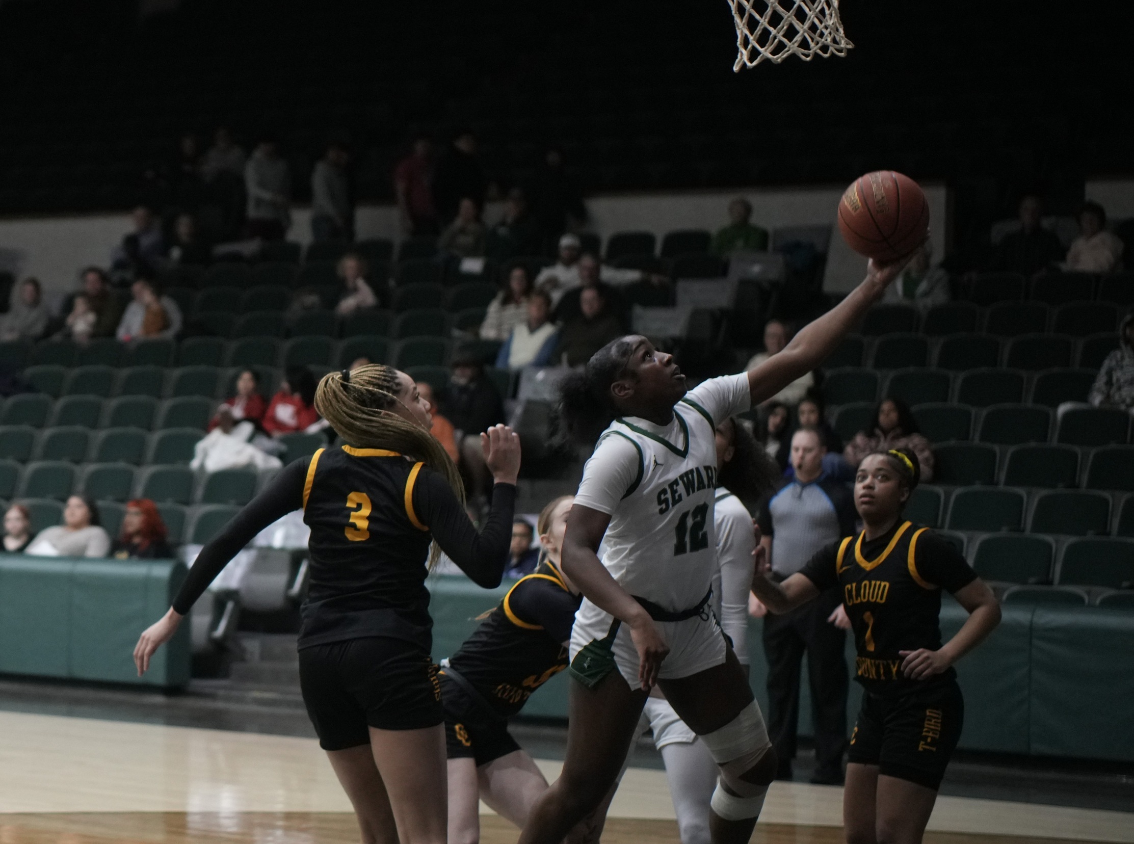 Lady Saints coast to a 68-41 victory over Thunderbirds