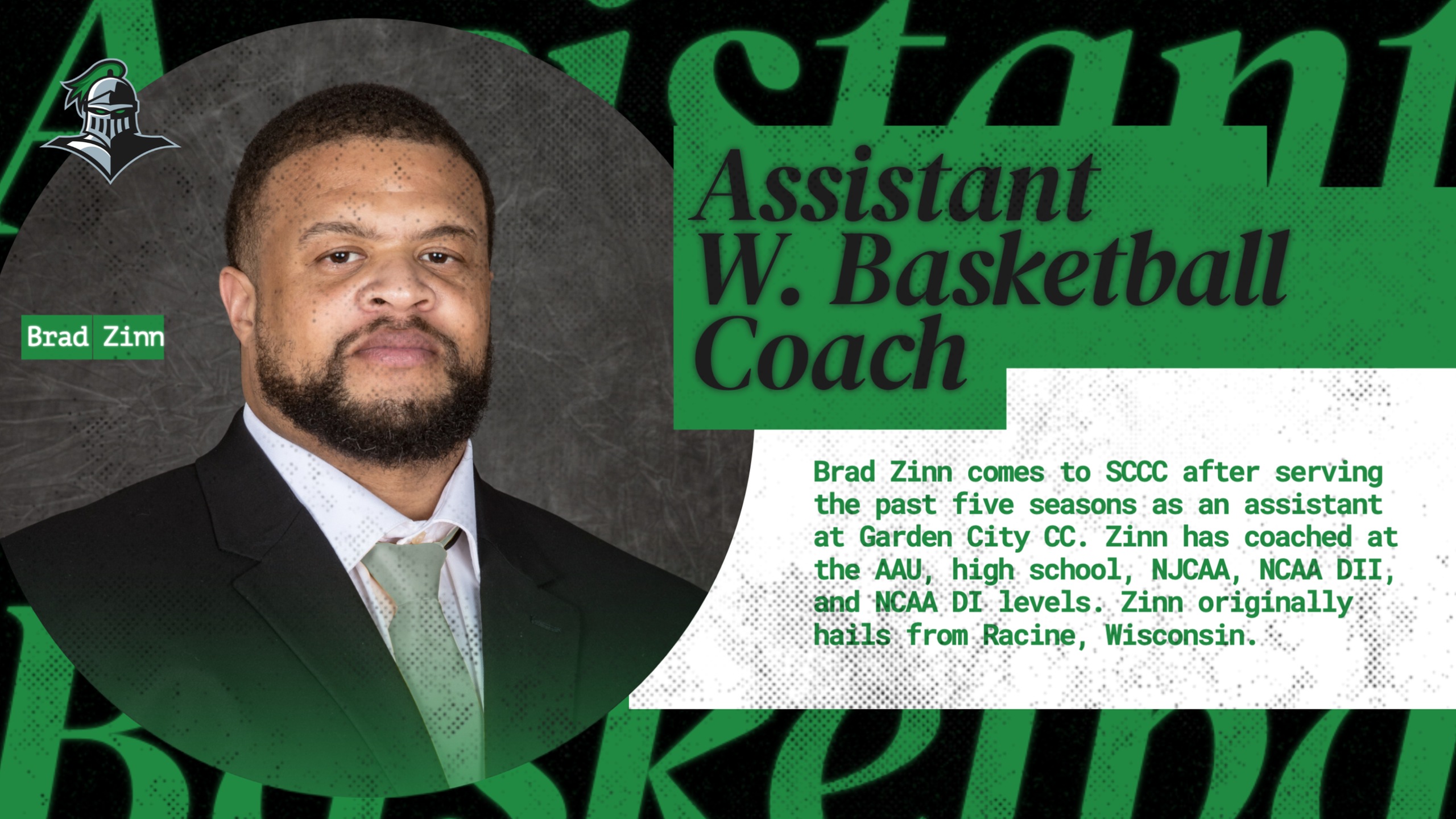 Scales Tabs Zinn as Assistant Coach
