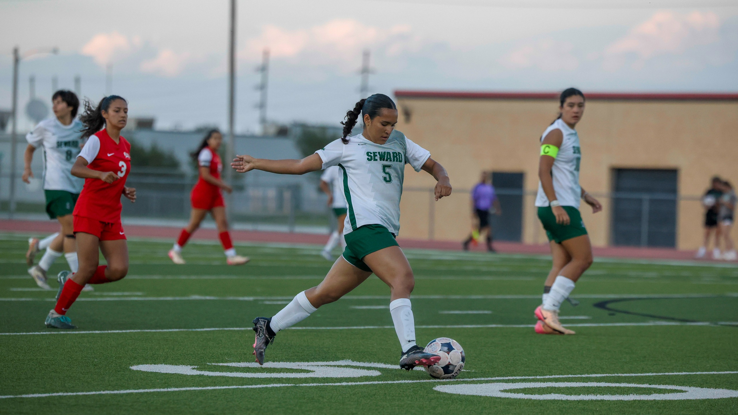 Sophomore Ericka Castillo (pictured) assisted on the Saints first goal and scored the second.